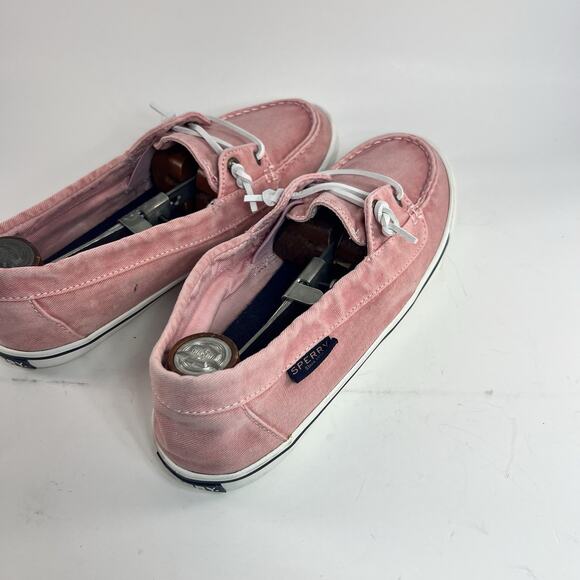 Sperry Top-Sider Women’s STS81177 Boat Shoes – Pink Canvas – Size 9 - Picture 2 of 7
